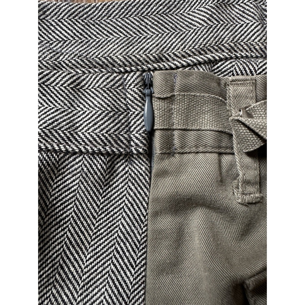 VTG Nolita North Little Italy Y2K Wool And Khaki Mini Pleated Skirt Streetwear - Picture 9 of 11